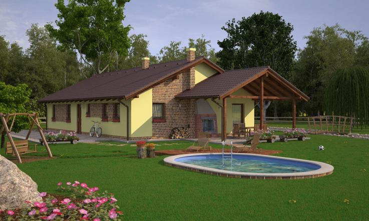 projekt domu BUNGALOW 133